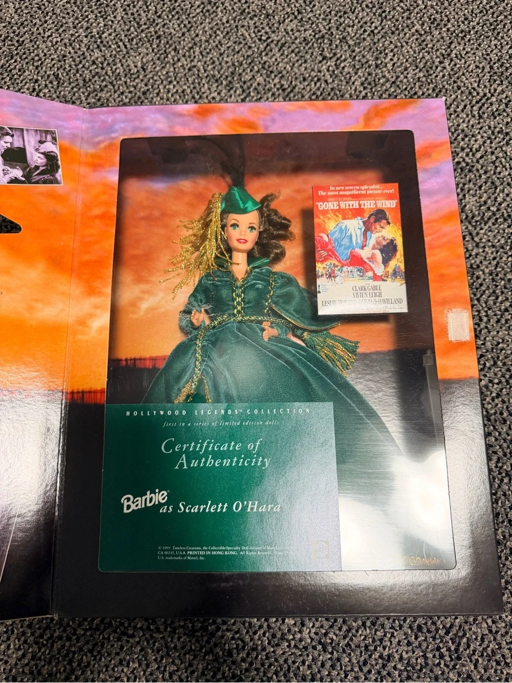 Barbie as Scarlett O'Hara Doll in Green Costume - Collector Edition vintage